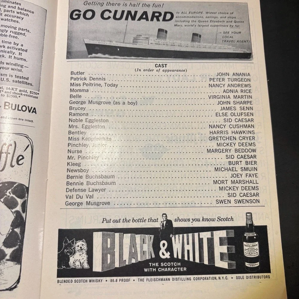1962 LITTLE ME – Vintage Broadway Playbill (with original inserts)